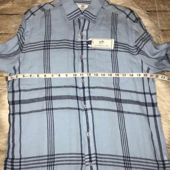 NEW Southern Tides Trim Fit Button Linen Shirt - Picture 4 of 6